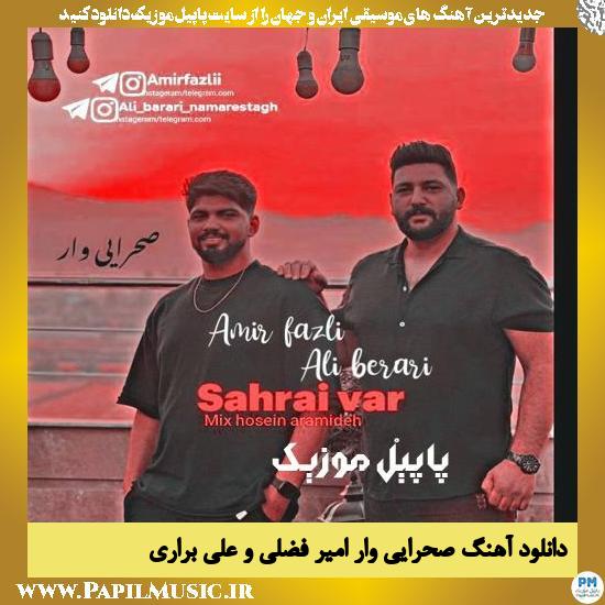 دانلود آهنگ صحرایی وار از امیر فضلی