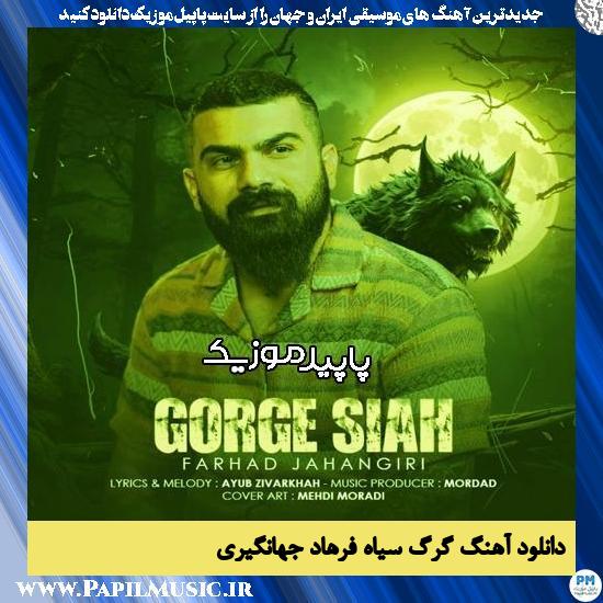 دانلود آهنگ گرگ سیاه از فرهاد جهانگیری