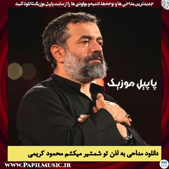 دانلود مداحی به اذن تو شمشیر میکشم از محمود کریمی 1 دانلود مداحی به اذن تو شمشیر میکشم از محمود کریمی